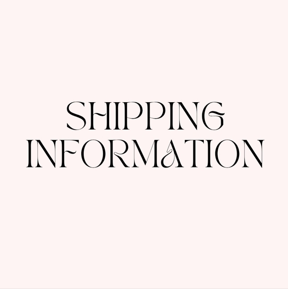 SHIPPING INFORMATION - Picture 1 of 1